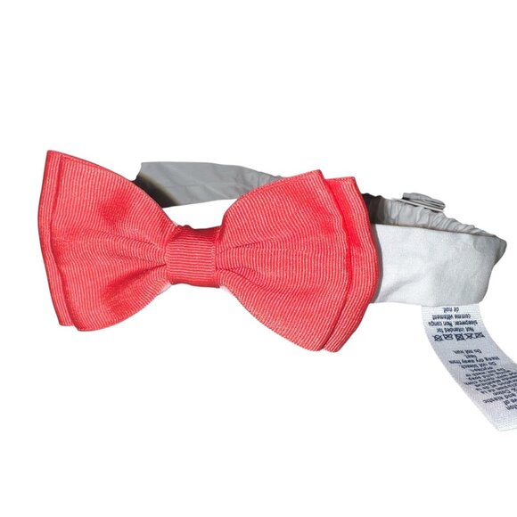 Janie & Jack Coral Orange Pink Elastic Cloth Baby Headband One Size Baby Girl - Picture 4 of 5